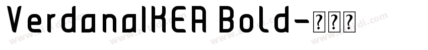 VerdanaIKEA Bold字体转换